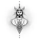 Ukraine in peaceful sleep at 5 in the morning tattoo design idea