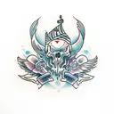 scythe  tattoo design idea