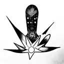 psychedelic tattoo design idea