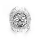 Taino tribal tattoo on the arm tattoo design idea