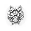 Taino tribal tattoo on the arm tattoo design idea