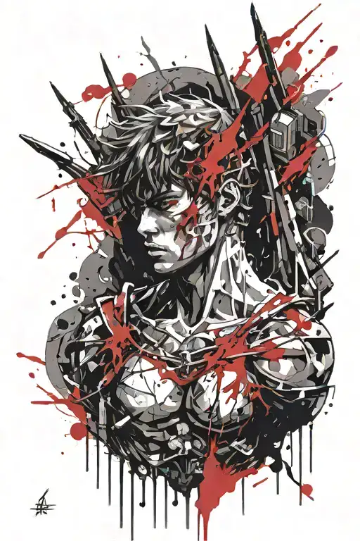 berserk brand of sacrifice tattoo design idea