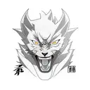 naruto kurama mode all body tattoo design idea