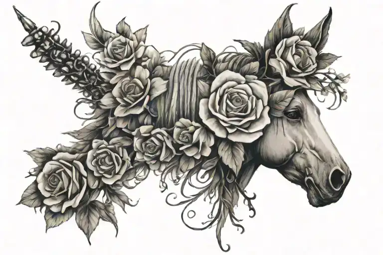 spine tattoo with flowers and feminine western style tattoos tattoo design idea