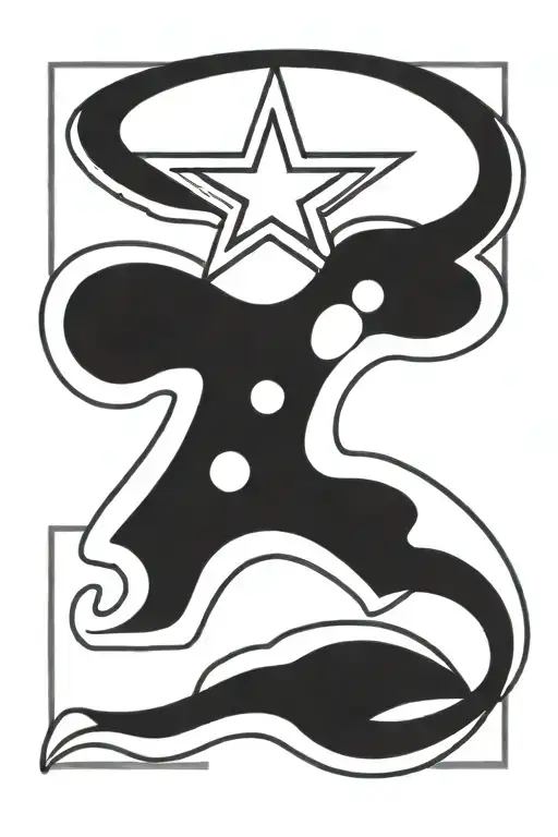 dallas cowboys logo tattoo design idea
