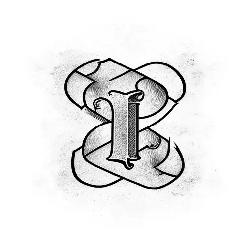 logo based on letters ALBA  tattoo design idea