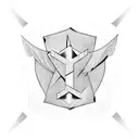 icon based on letters ALBA  tattoo design idea