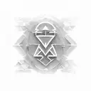 icon based on letters ALBA  tattoo design idea