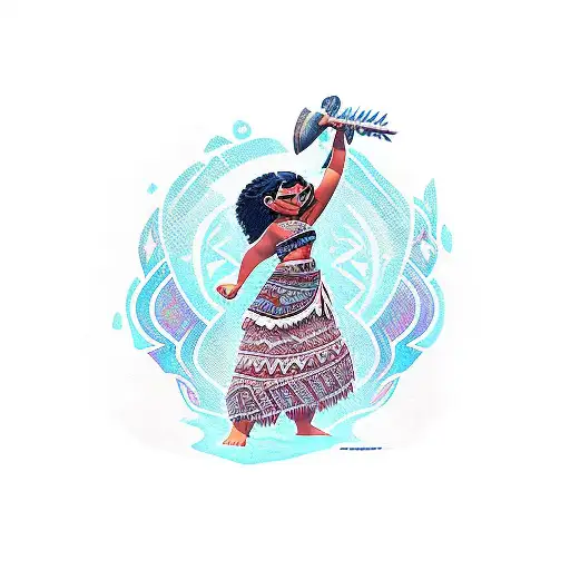 Moana  tattoo design idea