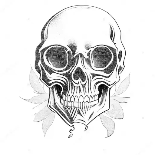 pistol car skull roses tattoo design idea