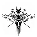 serafín medieval tattoo design idea