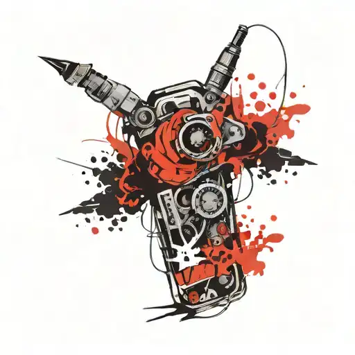 mobile repairing   tattoo design idea