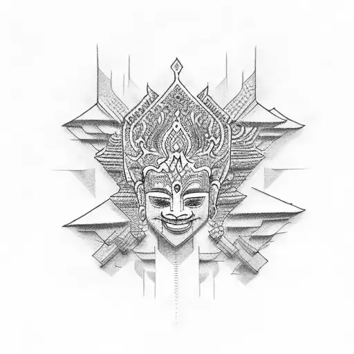 Khmer  tattoo design idea