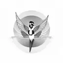 Swallow Bird tattoo design idea