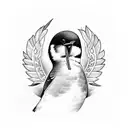 Swallow Bird tattoo design idea