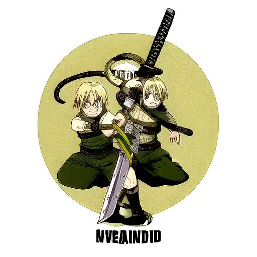 Anime "Vinland Saga Sword With Snake And..." Tattoo Idea BlackInk AI