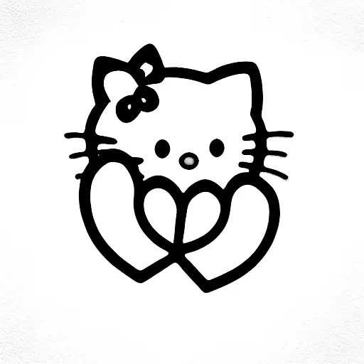 hello kitty tattoo design idea
