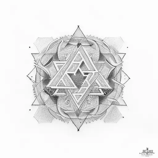 18 fusion with "jai" word in hebrew tattoo design idea