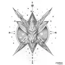  sagatarius and feather With starconstellation for sagittarius tattoo design idea