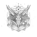  sagatarius and feather With starconstellation for sagittarius tattoo design idea