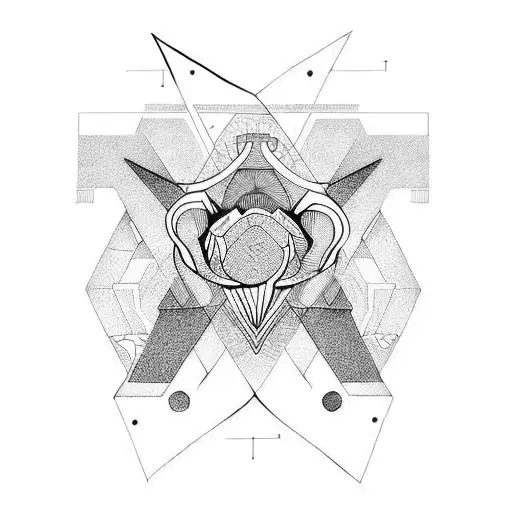 coração com ramos  tattoo design idea