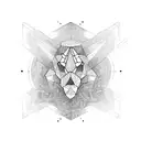 coração com ramos  tattoo design idea