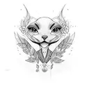 Lara with hidden language  tattoo design idea