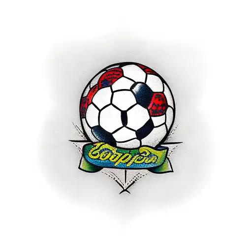 soccer tattoo design idea