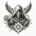 Destiny 2 ghost tattoo design idea