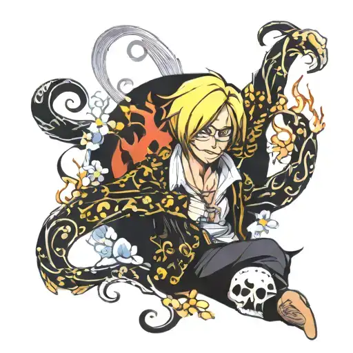 sanji tattoo design idea