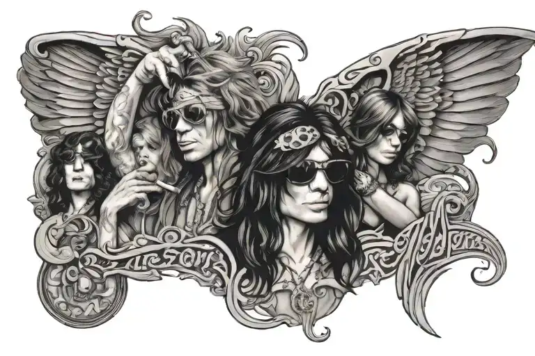 Aerosmith tattoo tattoo design idea