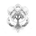Yggdrasil three  tattoo design idea