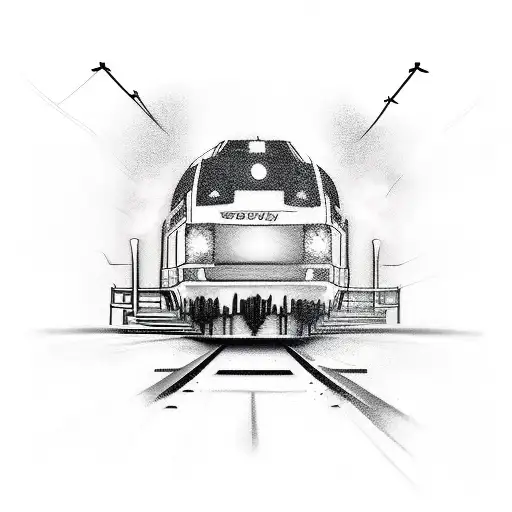 a sydney train  tattoo design idea