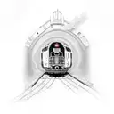 a sydney train  tattoo design idea