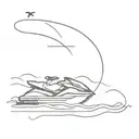 jet ski tattoo design idea