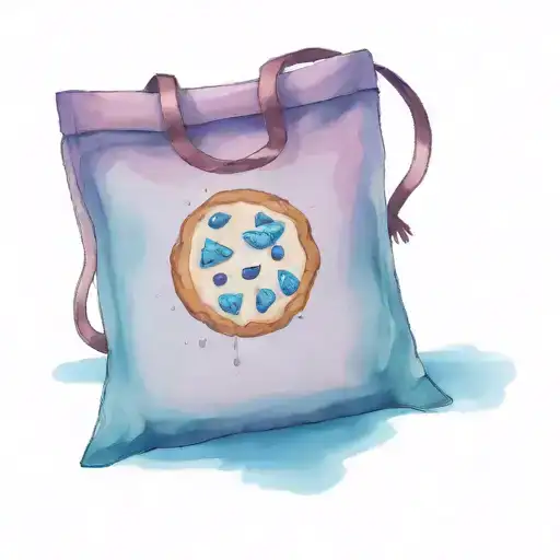 cute cookie on a guccie bag tattoo design idea