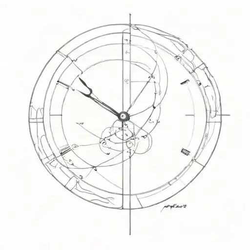 The clock whose time has stopped at 9 tattoo design idea