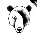 bear  tattoo design idea