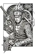 zabuza or tensei tattoo design idea