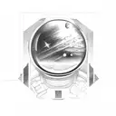 black monolith from 2001: A Space Odyssey tattoo design idea