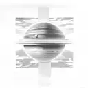 black monolith from 2001: A Space Odyssey tattoo design idea