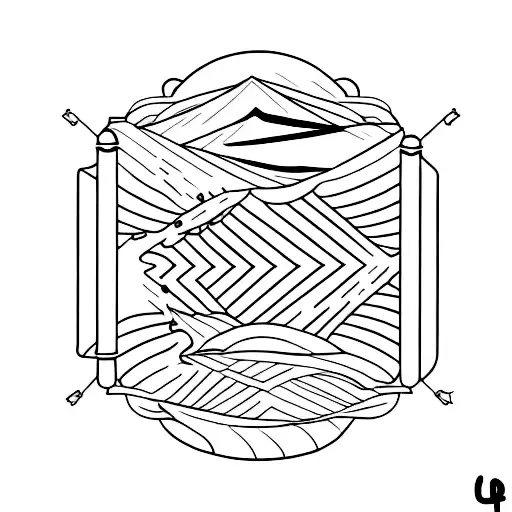 camping  number 186 tattoo design idea