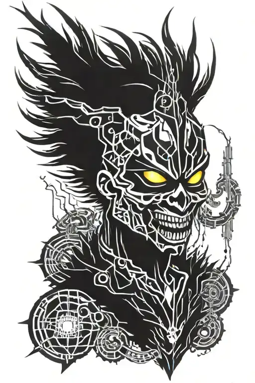 Ryuk tattoo design idea