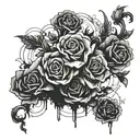 depression alone tattoo design idea