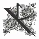 depression alone tattoo design idea