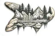 canada outdoors arm sleeve tattoo design idea