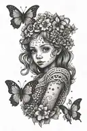 inner child tattoo design idea