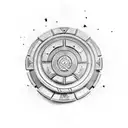 Incorporate a Spartan shield into a warrior design tattoo design idea