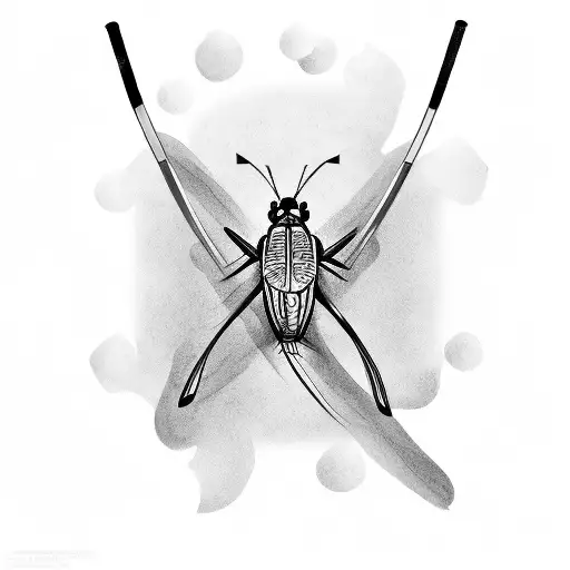 cricket  tattoo design idea