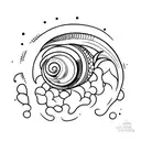 sea shell  tattoo design idea